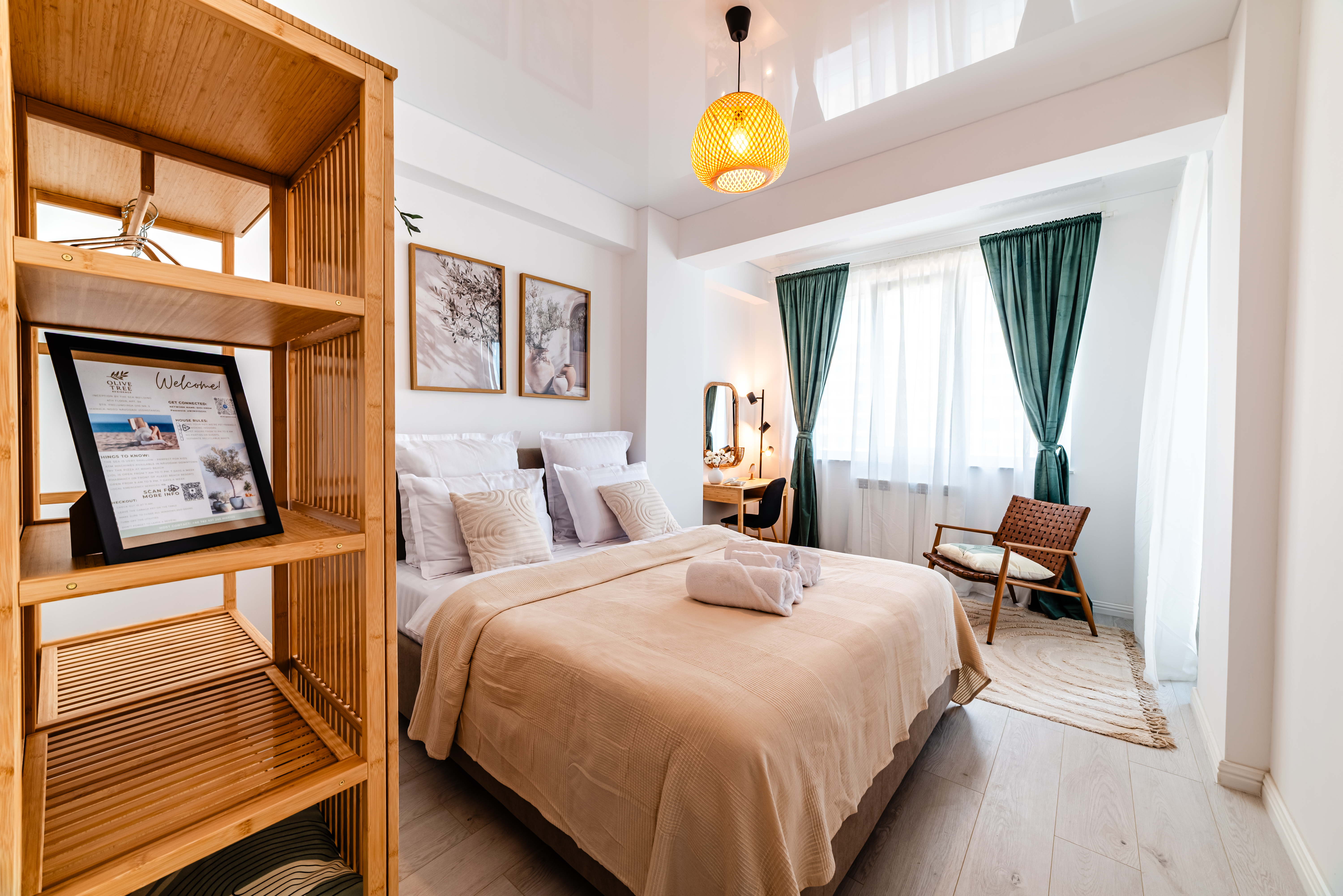 Dormitorul Olive Tree Residence cu pat dublu